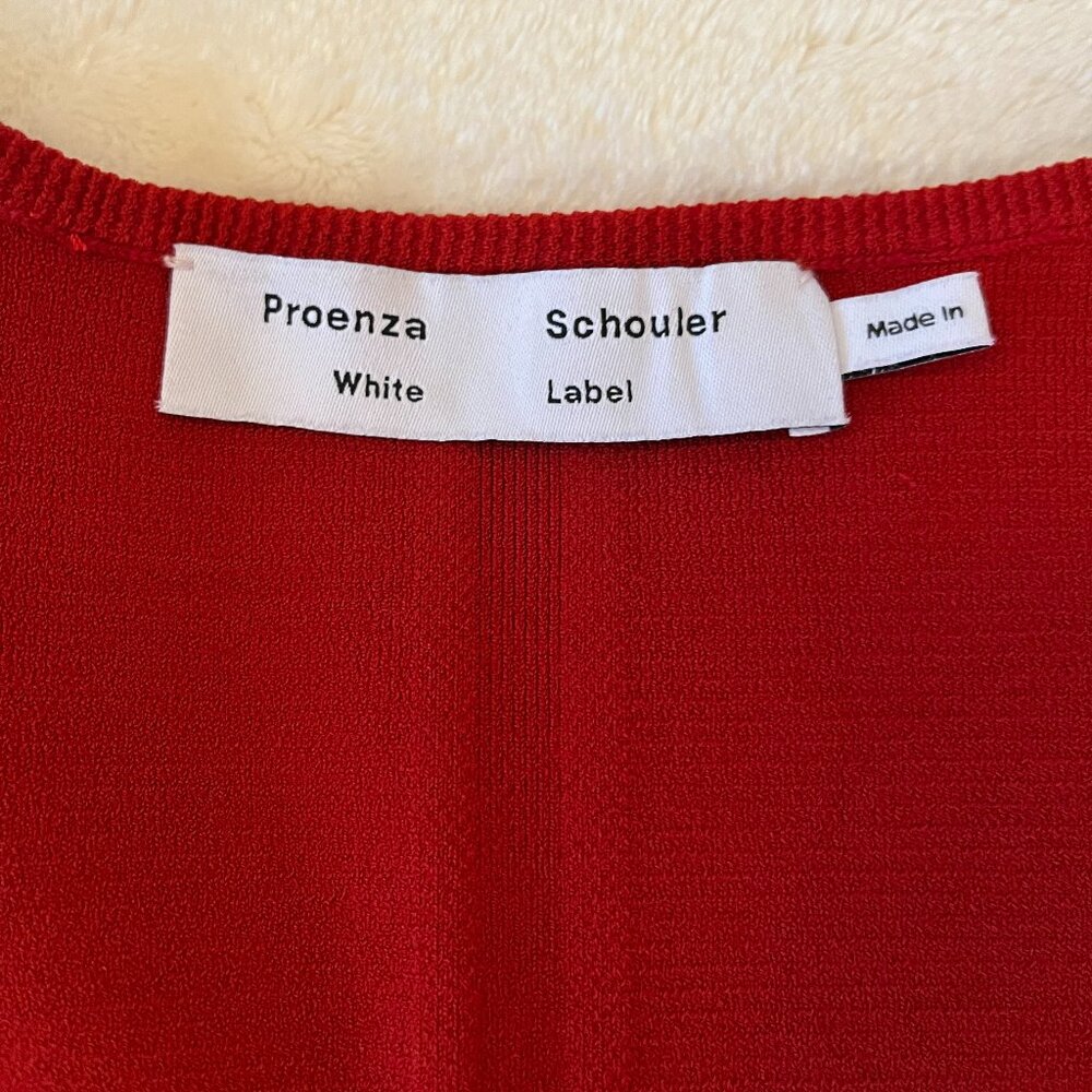 Proenza Schouler White Label Scoop Neck Top in red size M - Picture 5 of 7